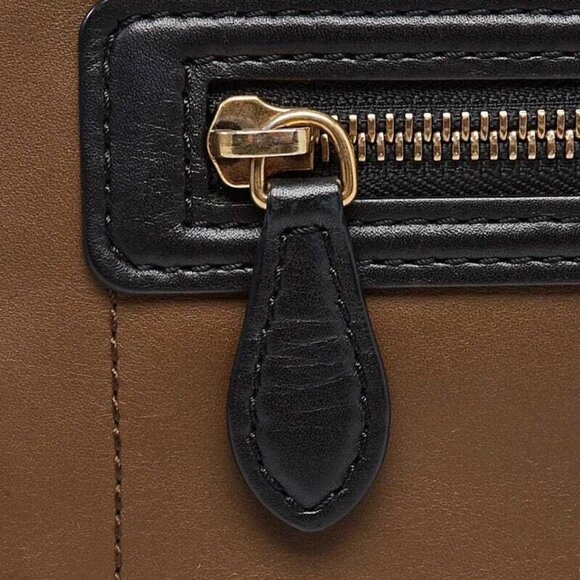 Celine Tri-Color Leather and Suede Mini Luggage Tote Bag - Picture 10 of 12